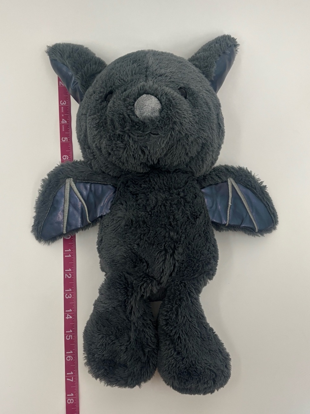 DanDee Plush Bat Stuffed Animal - Dark Gray Soft Toy - Picture 6 of 6